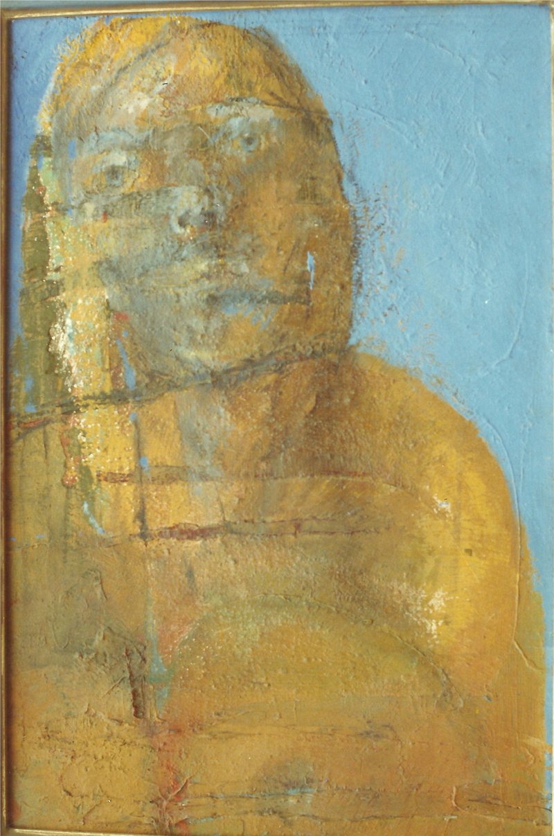 E. Wasyłyk, Autoportret, olej na płótnie, 1989, malarstwo
